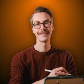 Frank Wesneck mit ipad